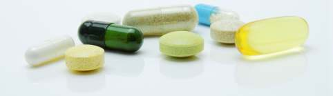 Different supplement formats: tablets, capsules, softgels